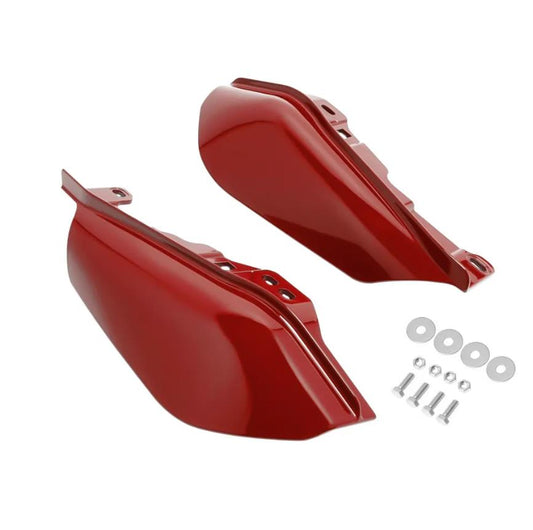 Pantherwill Billiard Red Mid-Frame Air Deflectors for '17+ Harley Touring