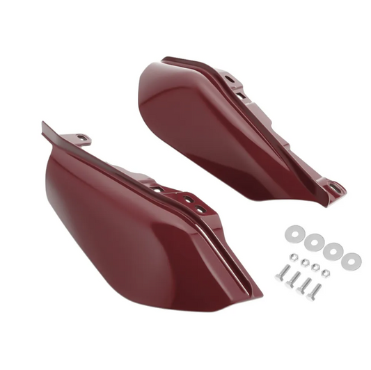 Pantherwill Billiard Burgundy Mid-Frame Air Deflectors for '17+ Harley Touring