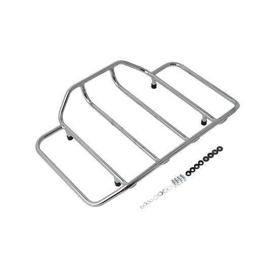 Pantherwill Chrome Tour Pack Top Rack Compatible for Harley Touring