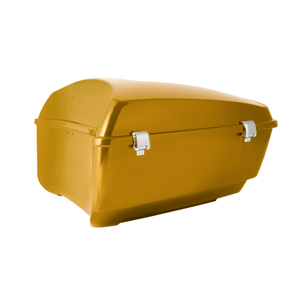 Pantherwill Chrome Yellow Pearl King Tour Pack Luggage Trunk for ’14-later Harley Touring