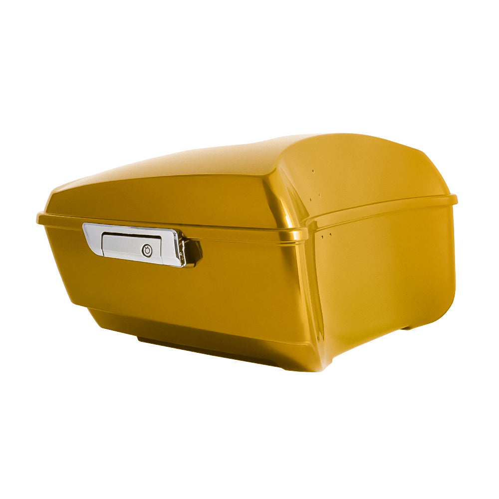 Pantherwill Chrome Yellow Pearl King Tour Pack Luggage Trunk for ’14-later Harley Touring