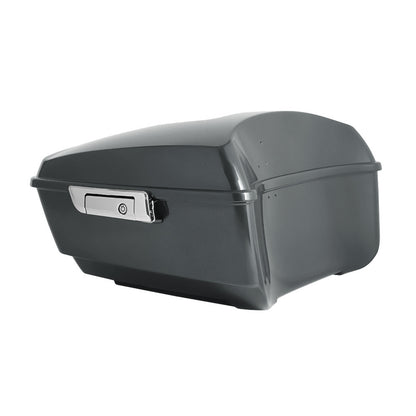 Pantherwill Gauntlet Grey Metallic King Tour Pack Luggage Trunk for ’14-later Harley Touring