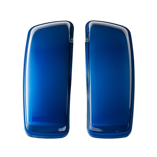 Pantherwill Reef Blue Hard Saddlebags Lids For ’14+ Harley Touring