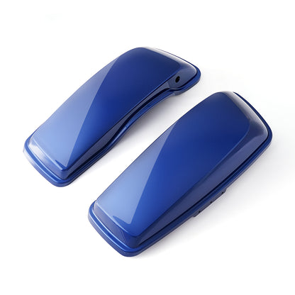 Pantherwill Superior Blue Hard Saddlebags Lids For ’14+ Harley Touring