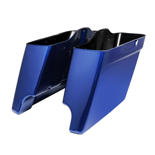 Pantherwill Superior Blue  4.5″ Stretched Saddlebags for ’14-later Harley Touring