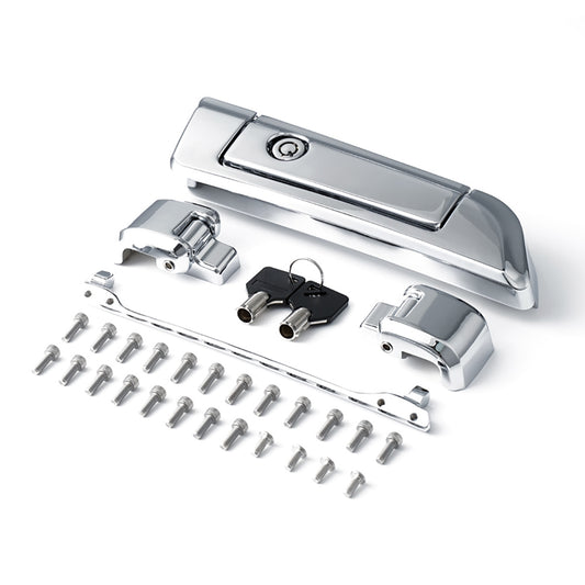 Pantherwill Chrome Tour Pack Latch and Hinge Kit for ’14-later Harley Touringfor 14+ Harley Touring